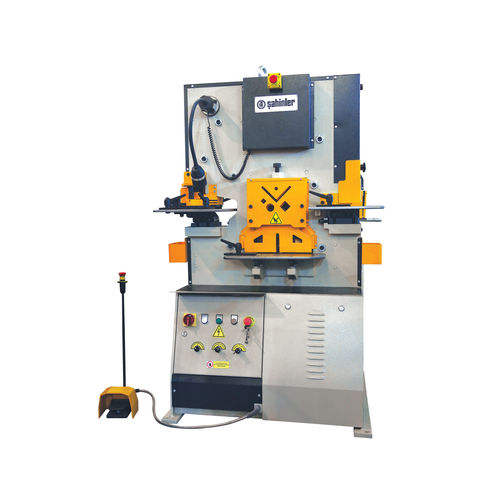 Tesoura puncionadeira semiautomática - HKM 65 V - Sahinler Metal Makina End. A.S. - hidráulica / de barras / para chapas