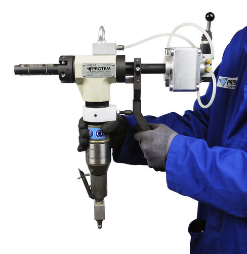 Chanfradeira para tubo de caldeira - US25CA - PROTEM - pneumática / portátil / de preparação de soldadura