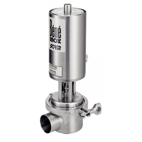 Válvula de gatilho - 61331 - BENE INOX - com acionamento pneumático / para líquidos alimentares e bebidas / de assento