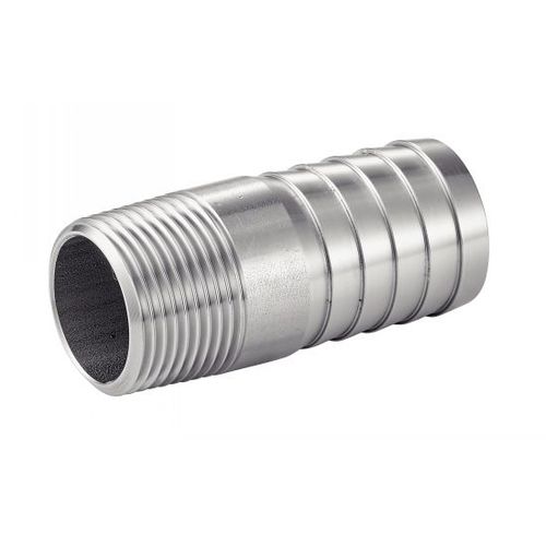 Adaptador hidráulico para tubos - 5261 - BENE INOX - macho-canelado / em aço inoxidável / cilíndrico
