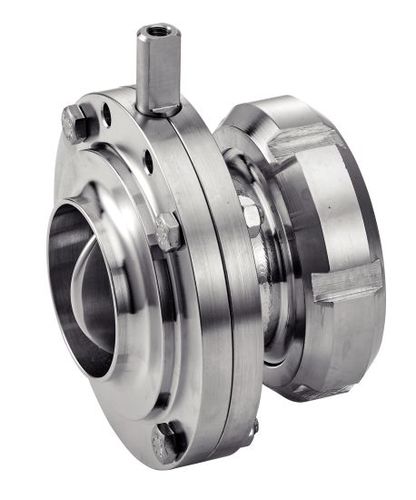 Válvula borboleta - 61314 - BENE INOX - para líquidos alimentares e bebidas / em aço inoxidável / com junta