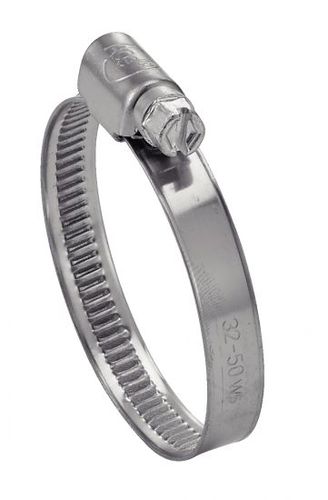 Abraçadeira para mangueira em aço zincado - 72133 - BENE INOX - de rosca sem fim / de fita com alto relevo