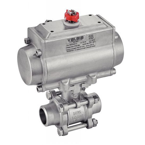 Válvula de esfera - 50075 - BENE INOX - pneumática / de bloqueio / 3 peças