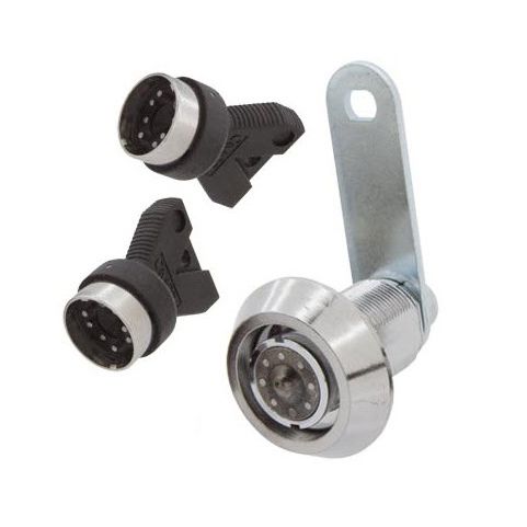 Fechadura de came - V-matic series - Camlock Systems - de encaixe intercambiável / de chave / em latão