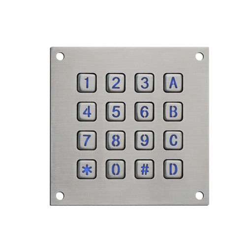 Teclado numérico 16 teclas - B860 - Joiwo Explosion Proof Science and Technology - de parede / em aço inoxidável / IP65