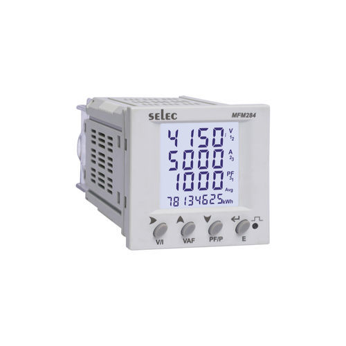 Multímetro digital - MFM284 - SELEC Controls Pvt. Ltd. - para montagem em painel / CAT I / de frequência