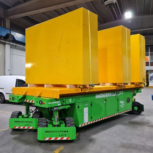 Carro de transferência motorizado elétrico - IL30MES - INDUSTRIAL LIFT - com 2 eixos / elevatório / prancha
