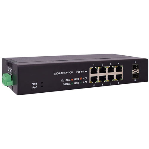 Switch de rede não gerenciável - NET-429 - WinSystems, Inc. - 10 portas / PoE / redundante