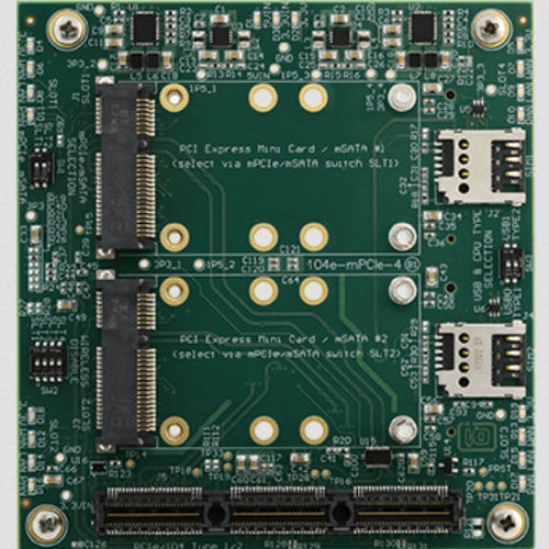 Placa de suporte industrial - 104e-mPCIe-4A - ACCES I/O Products, Inc.