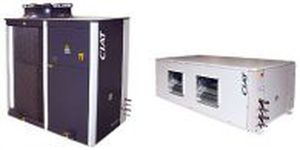 Ar condicionado da linha comercial - AIRDUO - CIAT - com condensação a ar / free cooling