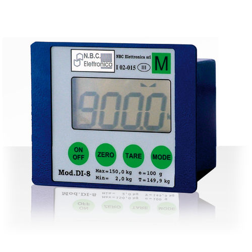 Indicador de peso com display LCD - DI 08 - NBC Elettronica Group Srl - digitais / embutido