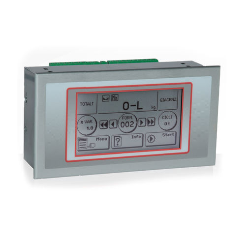 Indicador de peso com display LCD - TS 01 - NBC Elettronica Group Srl - embutido / IP65 / USB