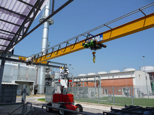 Ponte rolante univiga - ETS engineering Spa - com talha de cabo de aço