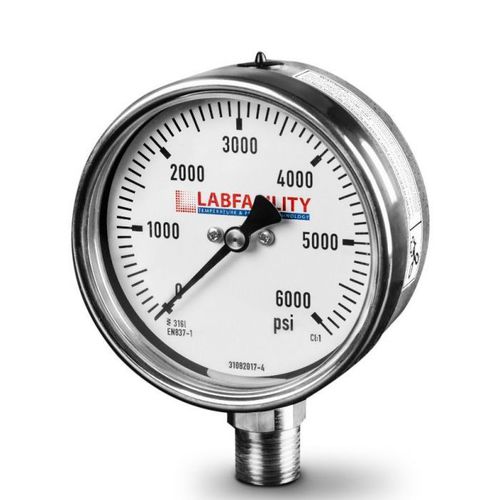 Manômetro com mostrador analógico - XE-0930 - Labfacility Limited - em aço inoxidável / com tubo de Bourdon / para a indústria alimentícia