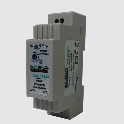 Fonte de alimentação elétrica para trilho DIN - ALM-01524 - iNOReA - CC/CC