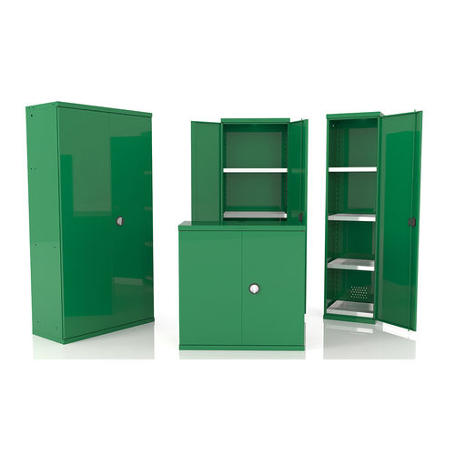 Armário para oficina - 161 series - HECO - de piso / com portas de bater / com 2 portas