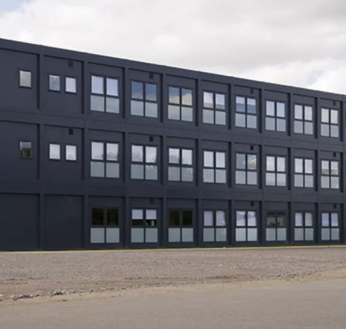 Construção modular - ALGECO - pré-fabricada / provisória / permanente