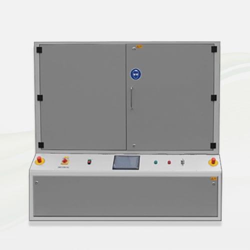 Unidade de polimerização de LED UV - Beltron GmbH - com transportador de corrente