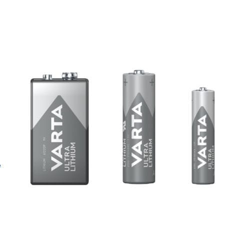 Bateria de lítio - FR AAA 1.5V - VARTA Microbattery GmbH - monobloco / retangular / cilíndrica