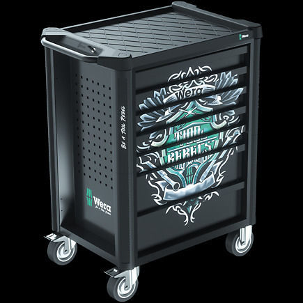 Carrinho de oficina 2 gavetas - 9700 - Wera Tools - 5 gavetas