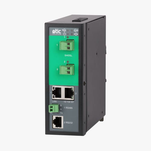 Switch de rede gerenciável - XSLAN-2220 - ETIC TELECOM - 3 portas / para trilho DIN / RS-232