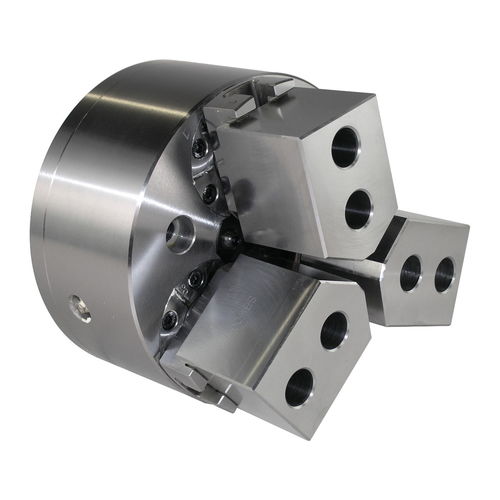 Mandril de fixação de peças para torneamento - PW series - Kitagawa Europe - de alta precisão / pull-back / com 3 castanhas