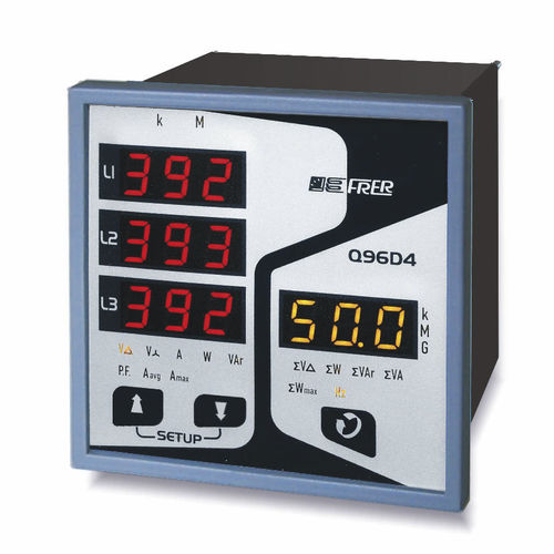 Analisador para redes elétricas trifásicas - Q96D4      - FRER - de qualidade da energia / integrável / digitais