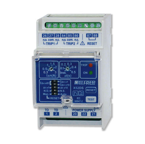 Relé de proteção de fuga à terra - X52DSX - FRER - CA / para transformador / para trilho DIN