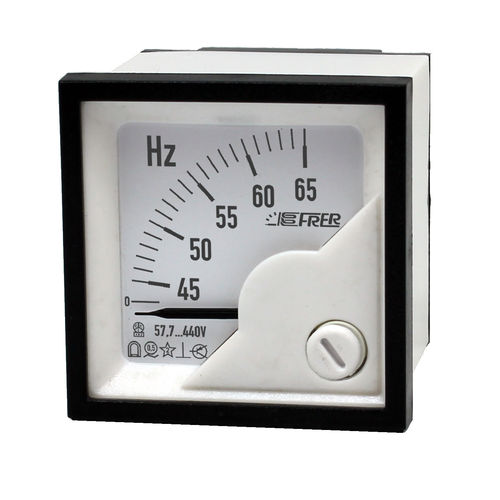 Frequencímetro analógico - F48FPX - FRER - para instalação em painel