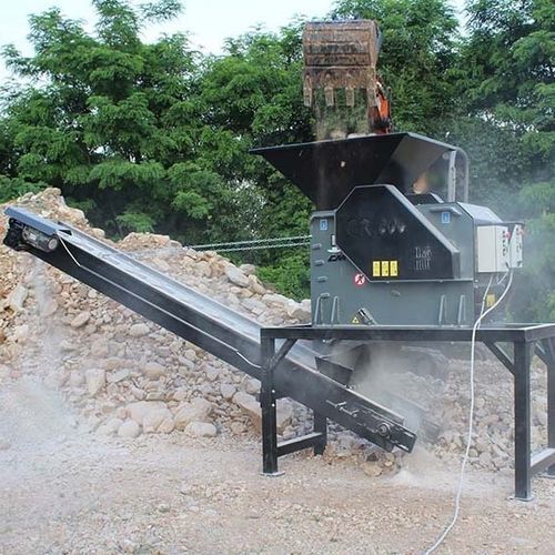 Britador de mandíbulas - CR 400 - CM Srl - móvel / compacto / para materiais minerais