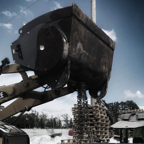 Caçamba misturadora de concreto - MIX 650 - CM Srl - para carregadeira / para manipulador telescópico / para trator