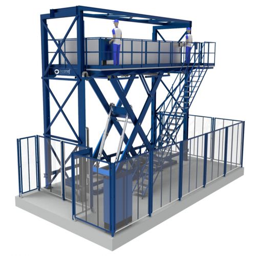 Mesa elevatória tipo tesoura - INCOMEF - hidráulica / estacionária / para cargas pesadas