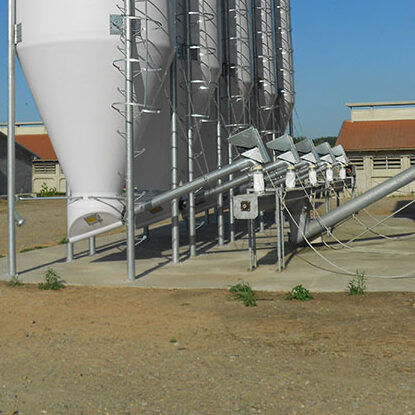 Transportador tubular - HAPPYGRAIN - AGRITECH SRL - de rosca / de transporte / de alimentação