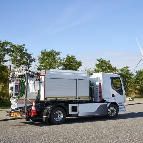 Varredeira montada em caminhão - CityFlex C40e - Bucher Municipal AG - elétrica / para ambiente externo / para resíduos
