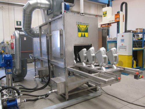 Máquina de limpeza de água - EWC3 - C.E.B. IMPIANTI S.r.l. - por aspersão / com solvente / automática