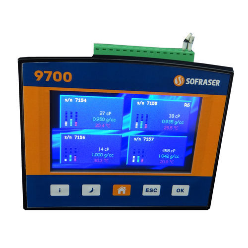Sistema de monitoramento de viscosidade - 9710 - SOFRASER - multiparâmetros / de processo / de ácido sulfúrico