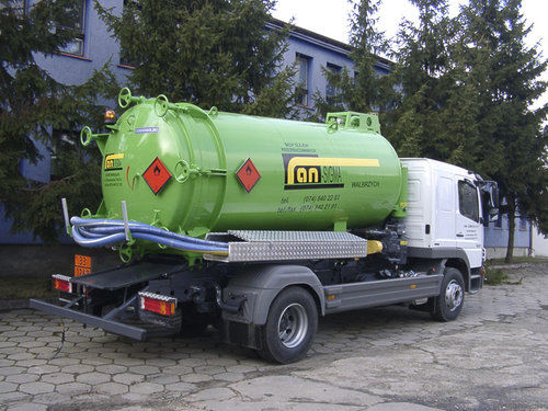 Tanque de vácuo - ADR SK 581 - DOBROWOLSKI Sp. z o.o.  - em aço-carbono / montado em caminhão / de transporte