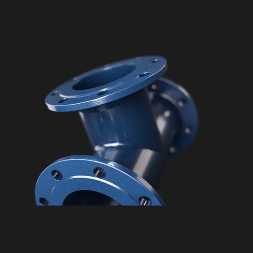 Conexão hidráulica - Düker GmbH - flangeada / em T / em ferro fundido