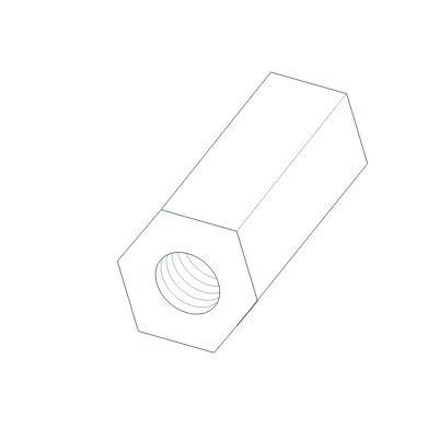 Calço espaçador com rosca - HELICAL - fêmea / para placa de circuito impresso / macho