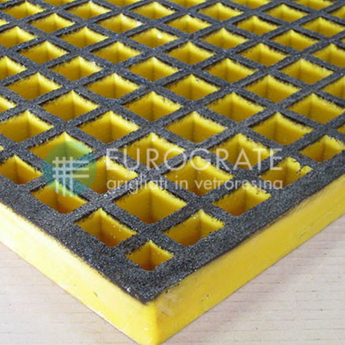 Grade de piso metálica - EUROGRATE GRP GRATING AND PROFILES - em corindo / antiestática / condutiva