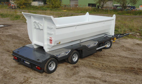 Carreta prancha - Multi-Carrier - Hüffermann Transportsysteme GmbH  - com caçamba / para veículos / com 3 eixos
