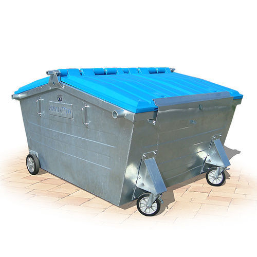 Contêiner de lixo com abertura traseira - UB series - IVB Umwelttechnik GmbH  - em aço / em material plástico / para reciclagem