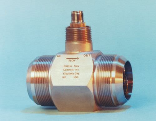 Medidor de vazão de turbina - Hoffer Flow Controls - volumétrico / para líquidos / em linha