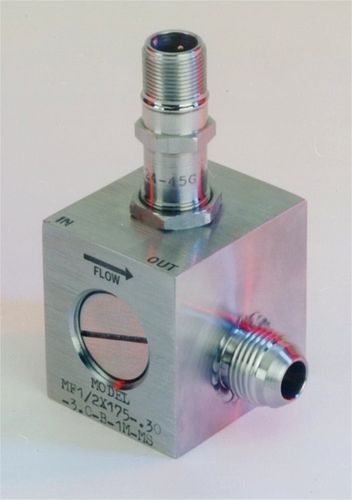Medidor de vazão de microturbina - Hoffer Flow Controls - volumétrico / para líquidos / em linha