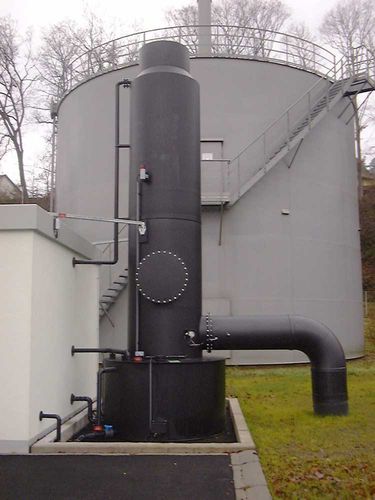 Lavador de gases de via úmida - LIKUSTA Umwelttechnik - de cloro / compacto