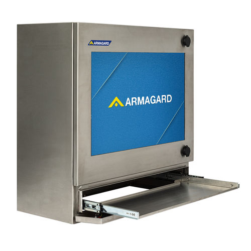 Caixa de montagem para computador de mesa - SENC-500 - Armagard Ltd - de sobrepor / retangular / em aço inoxidável