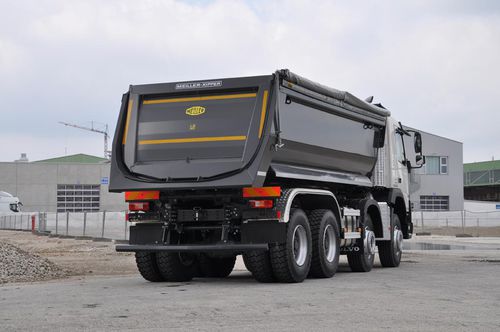 Caçamba de caminhão com 3 eixos - P series - MEILLER F. X. Fahrzeug- und Maschinenfabrik GmbH & Co KG - com 4 eixos / com 5 eixos