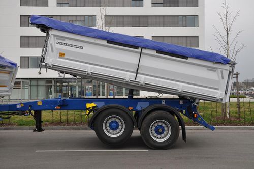 Carreta com caçamba - MZDA 18/22 series - MEILLER F. X. Fahrzeug- und Maschinenfabrik GmbH & Co KG - para areia / com 2 eixos / hidráulica