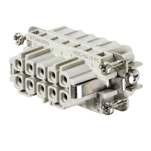 Conector de alimentação elétrica - HA series - Weidmüller - de crimpar / CA/CC / de corrente