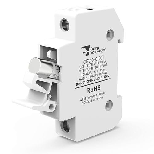 Porta-fusível cilíndrico - CPV series - Carling Technologies - para trilho DIN / compacto / Classe gPV